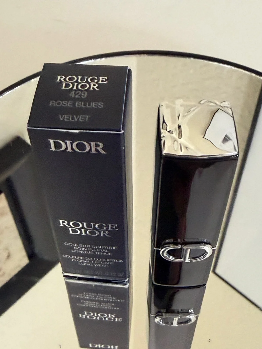 Rouge Dior Couture Colour Lipstick in shade 429 Rose Blues Velvet finish